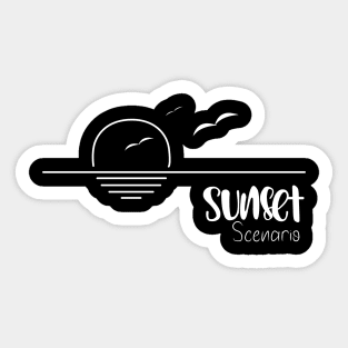 sunset scenario Sticker